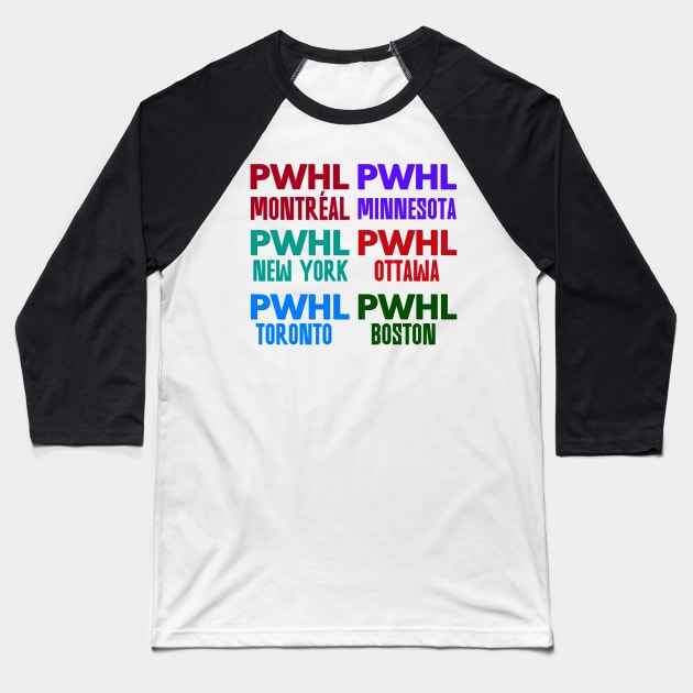 PWHL ALL MEMBERs Baseball T-Shirt by thestaroflove